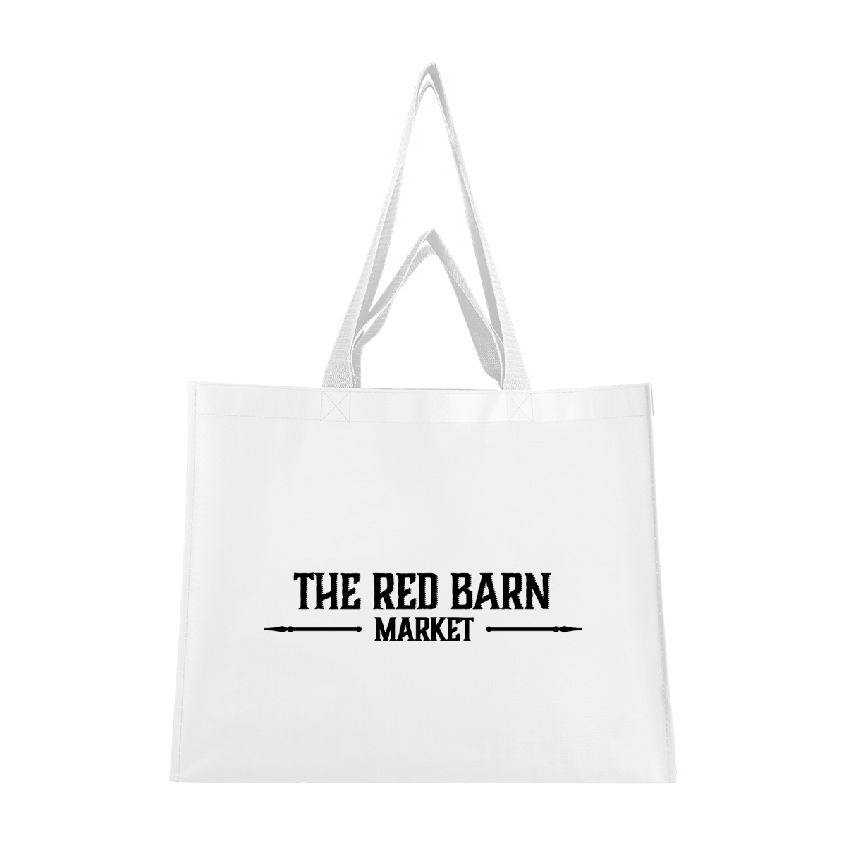 Matte Laminated Recycled Non-woven Dual Handle Shopper Tote Bag 1