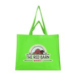 Matte Laminated Recycled Non-woven Dual Handle Shopper Tote Bag - 30161 LIM Colorbrite Matte Laminated Recycled Non-woven Dual Handle Shopper Tote Bag - 30161 LIM Colorbrite