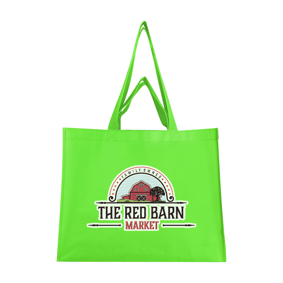 Matte Laminated Recycled Non-woven Dual Handle Shopper Tote Bag 1