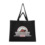 Matte Laminated Recycled Non-woven Dual Handle Shopper Tote Bag - 30161 BLK Colorbrite Matte Laminated Recycled Non-woven Dual Handle Shopper Tote Bag - 30161 BLK Colorbrite