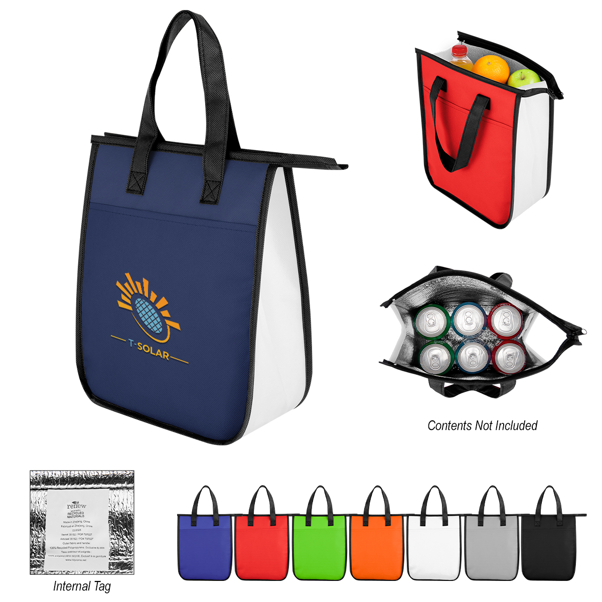 Lola Laminated Non-woven 6 Can Cooler Bag 1