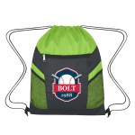 Ripstop Drawstring Bag - 3063 LIMBLK Colorbrite Ripstop Drawstring Bag - 3063 LIMBLK Colorbrite
