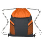 Ripstop Drawstring Bag - 3063 REDBLK Blank Ripstop Drawstring Bag - 3063 REDBLK Blank