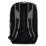 Heathered Rfid Laptop Backpack & Briefcase - 3689 GRA Back Heathered Rfid Laptop Backpack & Briefcase - 3689 GRA Back