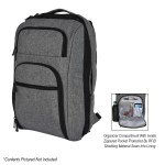 Heathered Rfid Laptop Backpack & Briefcase 2 Heathered Rfid Laptop Backpack & Briefcase 2