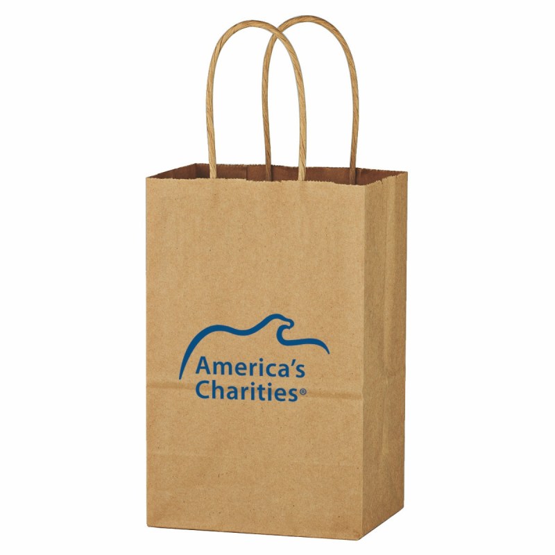 Kraft Paper Brown Shopping Bag - 5-1/4" X 8-1/4" 1 Kraft Paper Brown Shopping Bag - 5-1/4" X 8-1/4" 1