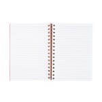 Fruit Paper Spiral Notebook - 65036 RED Open Fruit Paper Spiral Notebook - 65036 RED Open