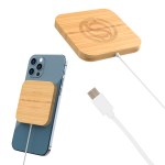Mag Max Bamboo Magnetic Wireless Charger 2.0 - 250152 BAMBOO Laser Mag Max Bamboo Magnetic Wireless Charger 2.0 - 250152 BAMBOO Laser