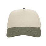 Branded Bills Bare Curved Two-tone Canvas Cap - 15086 BEGLGRN Front Branded Bills Bare Curved Two-tone Canvas Cap - 15086 BEGLGRN Front