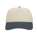 Branded Bills Bare Curved Two-tone Canvas Cap - 15086 BEGNAV Front Branded Bills Bare Curved Two-tone Canvas Cap - 15086 BEGNAV Front