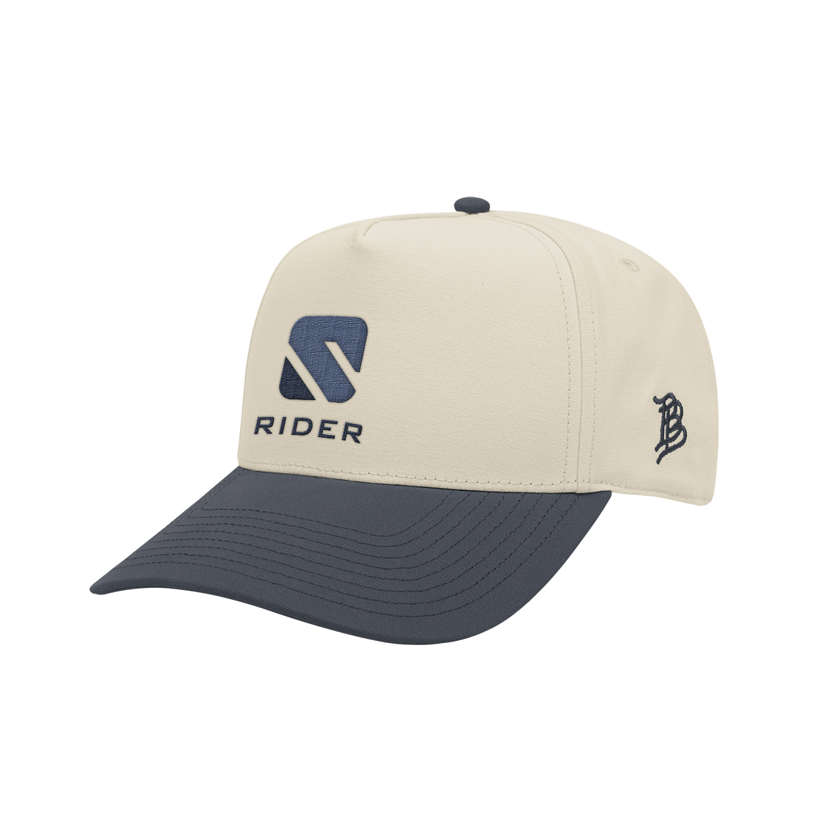 Branded Bills Bare Curved Two-tone Canvas Cap 1