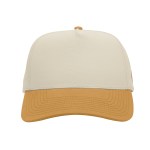 Branded Bills Bare Curved Two-tone Canvas Cap - 15086 BEGWHEAT Front Branded Bills Bare Curved Two-tone Canvas Cap - 15086 BEGWHEAT Front