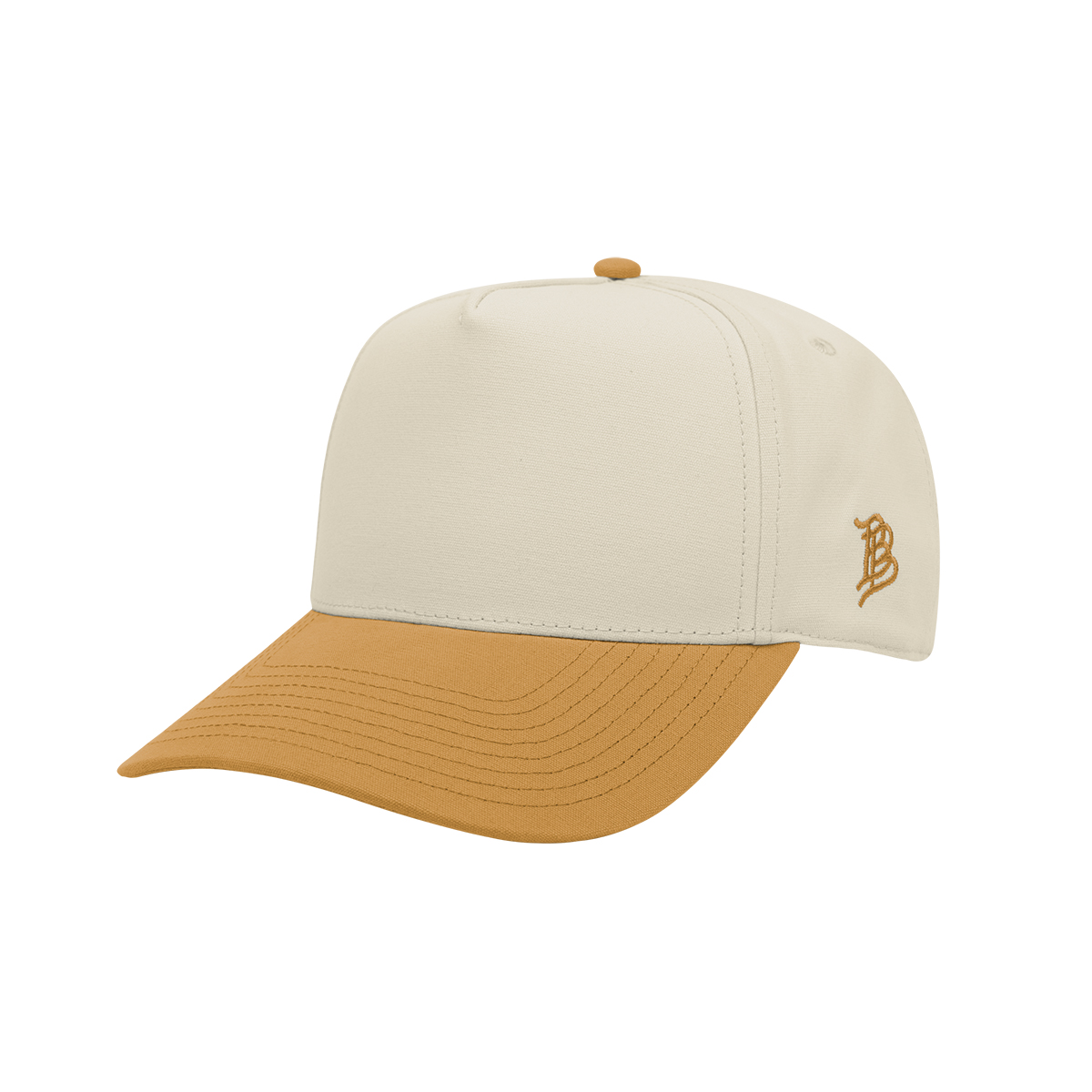 Branded Bills Bare Curved Two-tone Canvas Cap 1