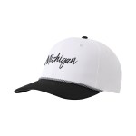 Imperial 7054t The Wingman Two-tone Performance Rope Cap - 15108 WHTBLK Embroidery Imperial 7054t The Wingman Two-tone Performance Rope Cap - 15108 WHTBLK Embroidery