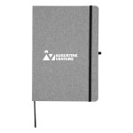 Heathered 7" X 10" Journal - 69592 FSCGRA Silkscreen Heathered 7" X 10" Journal - 69592 FSCGRA Silkscreen