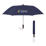 44" Arc Telescopic Folding Wood Handle Umbrella - 4120 NAV Colorbrite 44" Arc Telescopic Folding Wood Handle Umbrella - 4120 NAV Colorbrite