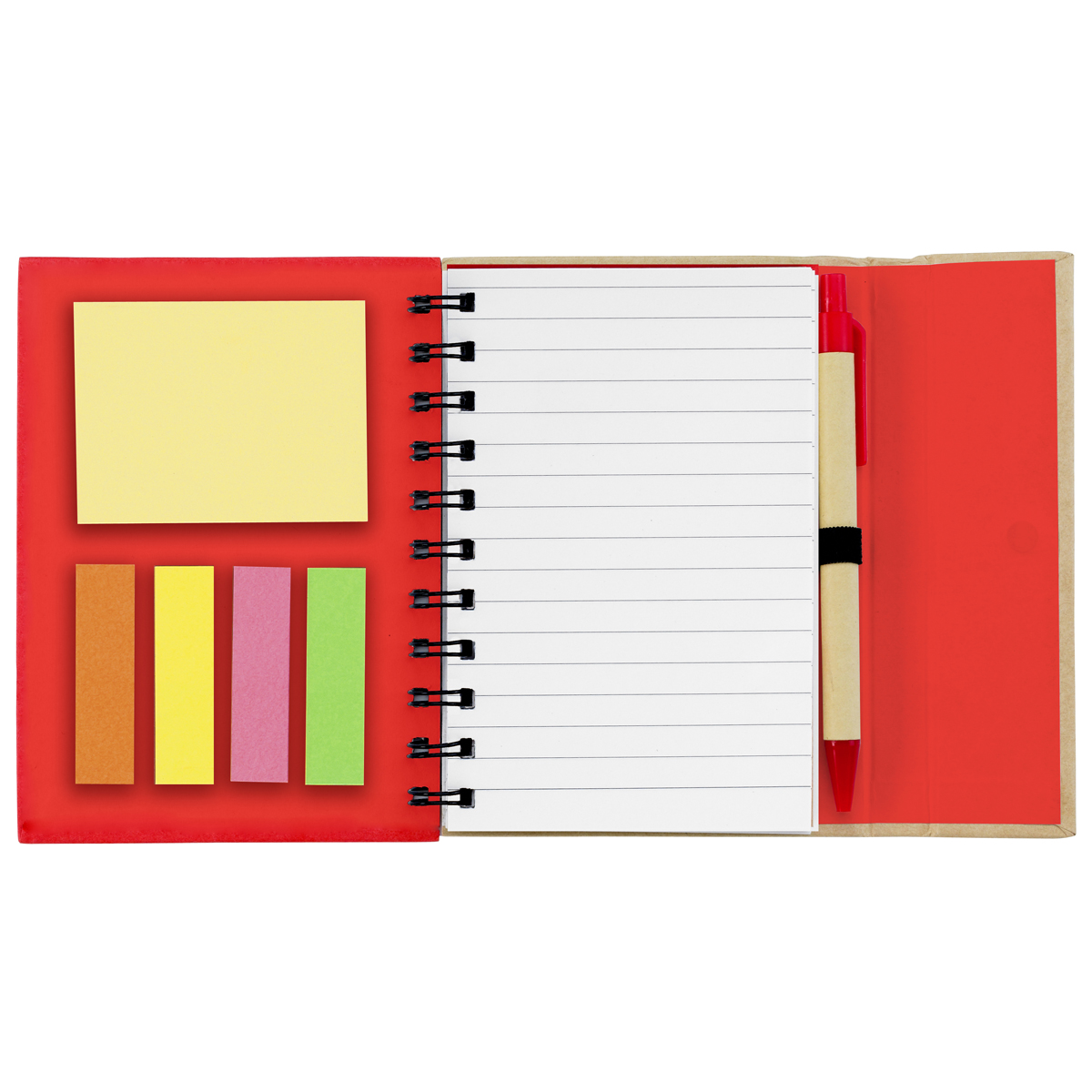 Small Spiral Notebook With Sticky Notes And Flags 1