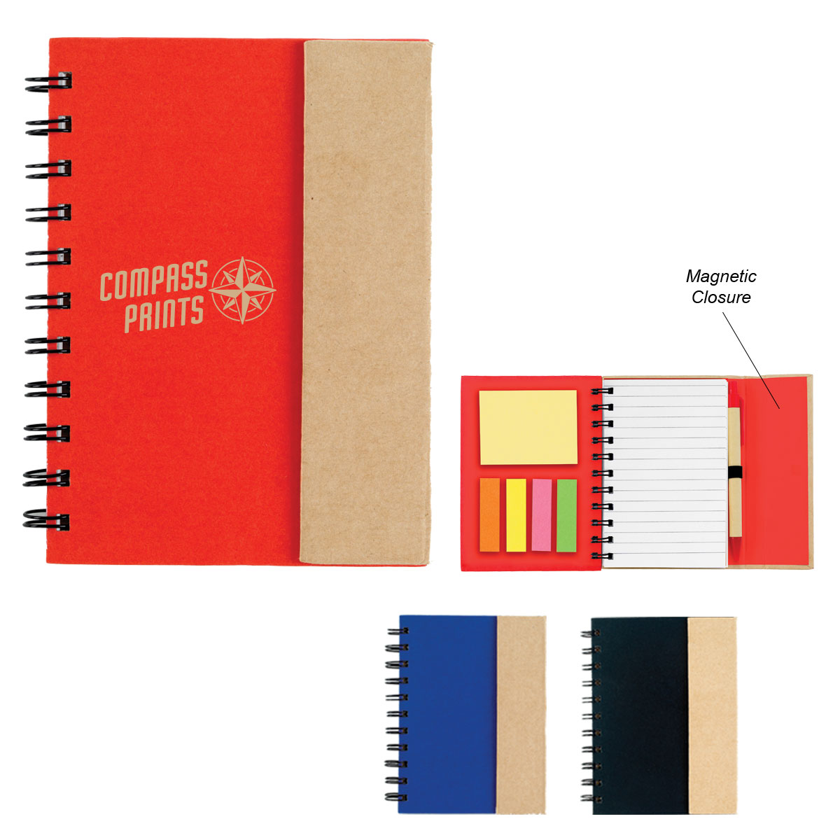Small Spiral Notebook With Sticky Notes And Flags 1