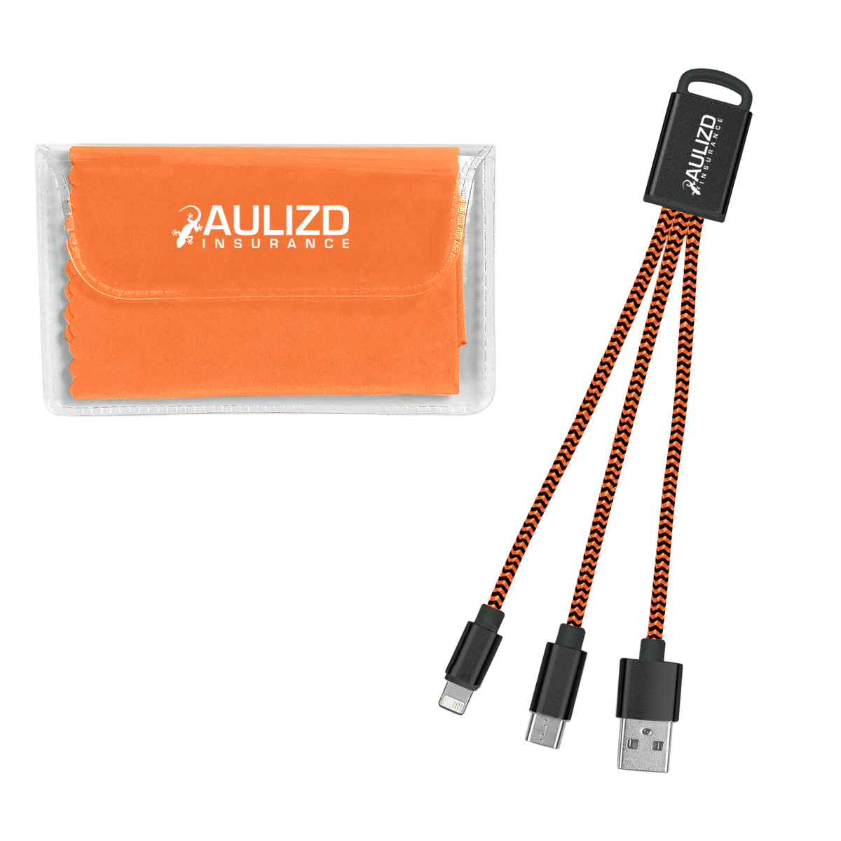 Braided Charging Buddy & Micro Fiber Cloth Set 1