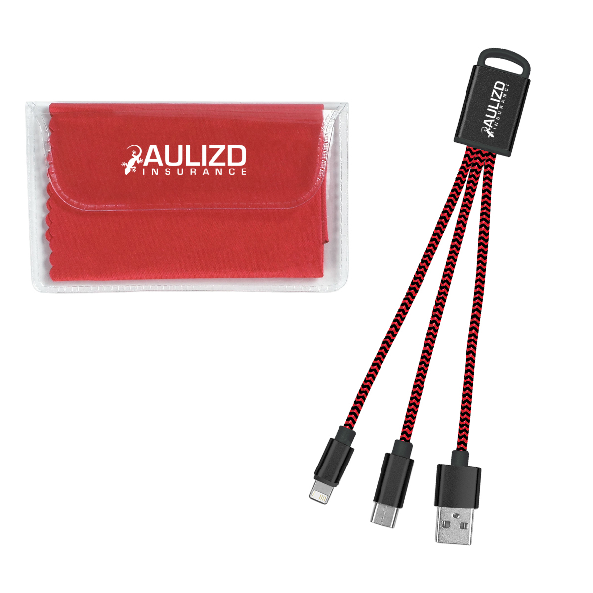 Braided Charging Buddy & Micro Fiber Cloth Set 1