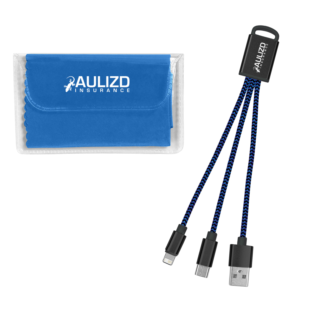 Braided Charging Buddy & Micro Fiber Cloth Set 1