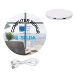 Power Balance Wireless Charging Pad Usb Hub - 2457 WHT Digibrite Power Balance Wireless Charging Pad Usb Hub - 2457 WHT Digibrite