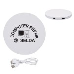 Power Balance Wireless Charging Pad Usb Hub - 2457 WHT Padprint Power Balance Wireless Charging Pad Usb Hub - 2457 WHT Padprint