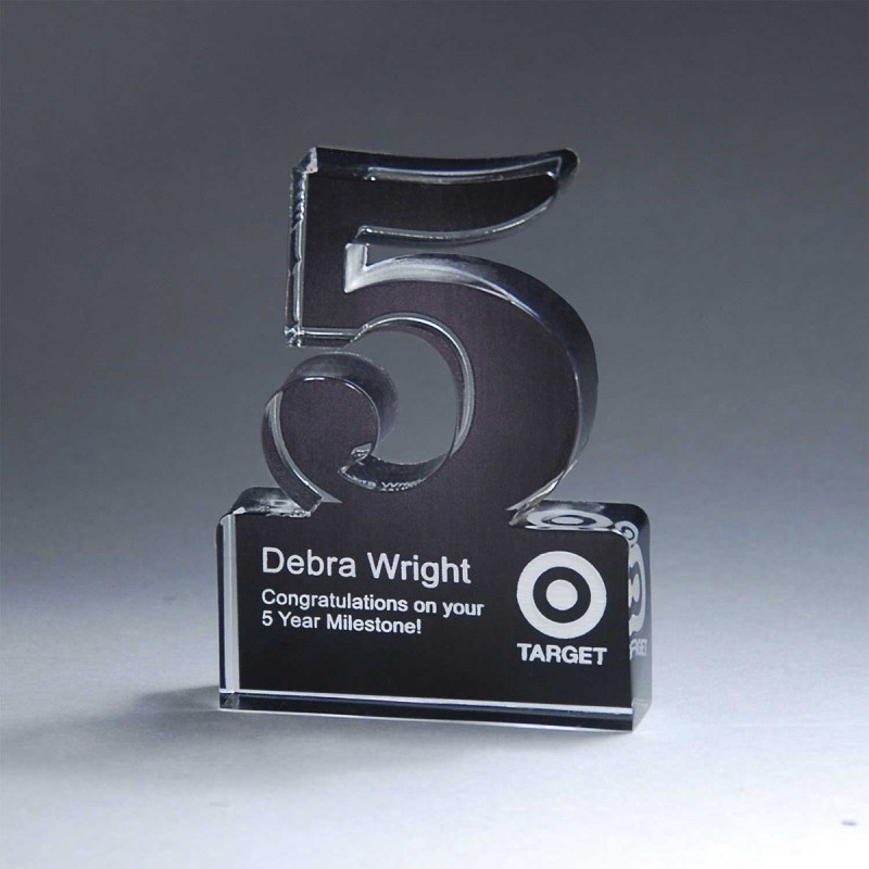 Freestanding 5 Year Anniversary Award 1 Freestanding 5 Year Anniversary Award 1
