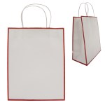 Laminated Paper Gift Bag - 3921 WHTRED Blank Laminated Paper Gift Bag - 3921 WHTRED Blank