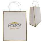 Laminated Paper Gift Bag - 3921 WHTGLD Silkscreen Laminated Paper Gift Bag - 3921 WHTGLD Silkscreen