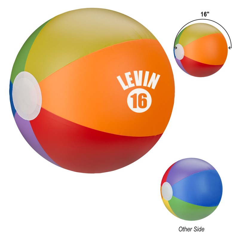 16" Rainbow Beach Ball 1 16" Rainbow Beach Ball 1