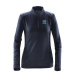 Stormtech Pulse Women's Fleece Pullover - TFW1W BLACK ELECTRICBLUE Blank Stormtech Pulse Women's Fleece Pullover - TFW1W BLACK ELECTRICBLUE Blank