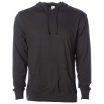 Independent Trading Company Men's Lightweight Jersey Hooded Pullover - SS150J Black Independent Trading Company Men's Lightweight Jersey Hooded Pullover - SS150J Black
