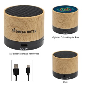 Allegro Wood Grain Wireless Speaker 2.0 1 Allegro Wood Grain Wireless Speaker 2.0 1