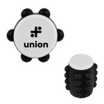 Rabs Push Pop Spinning Fidget Toy - 80030 WHTBLK Padprint Rabs Push Pop Spinning Fidget Toy - 80030 WHTBLK Padprint