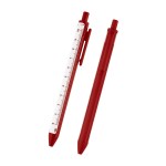 Straight Line Pen With 4" Ruler - 12024 REDWHT Blank Straight Line Pen With 4" Ruler - 12024 REDWHT Blank