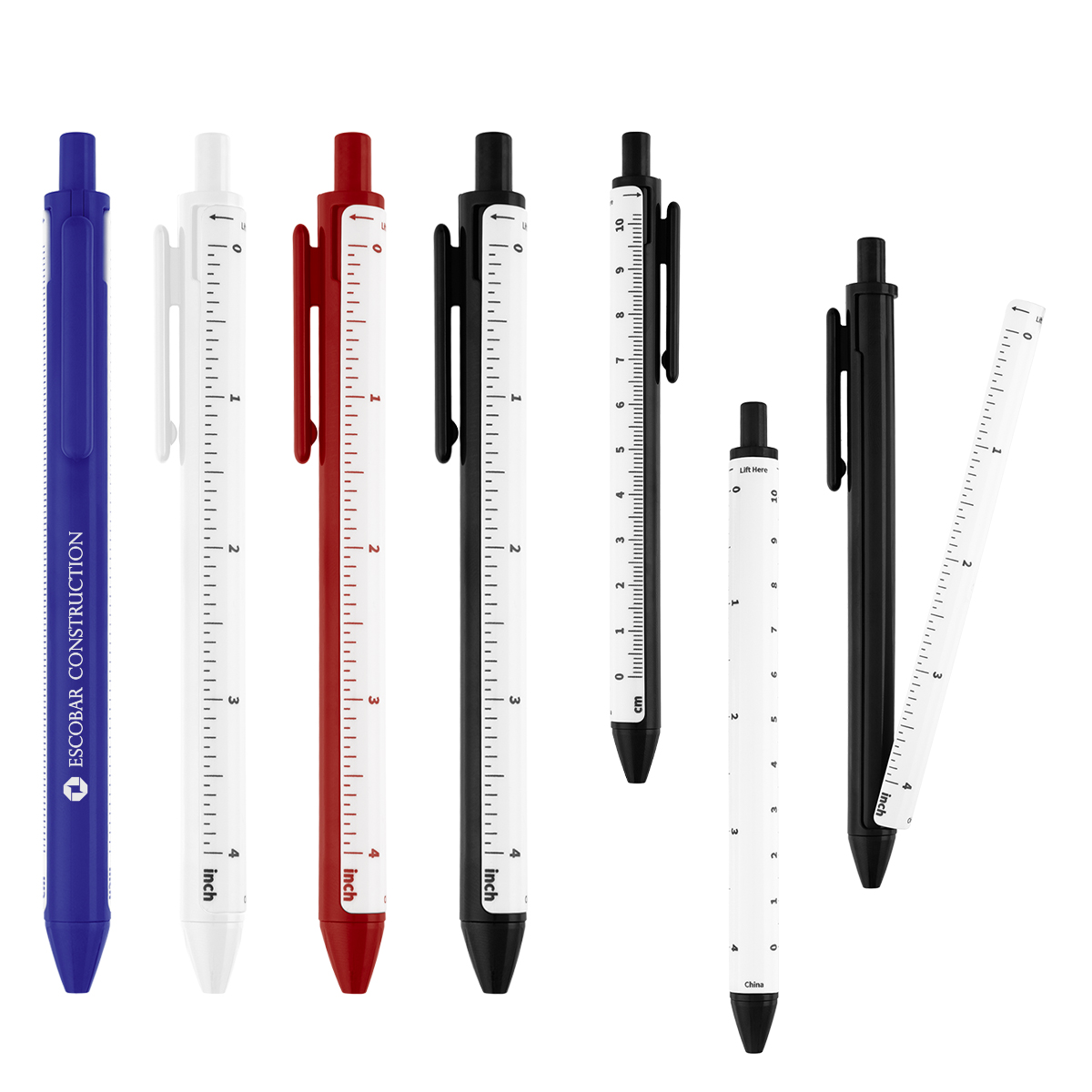 Straight Line Pen With 4" Ruler 1
