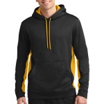 Sport-tek® Sport-wick® Fleece Colorblock Hooded Pullover - ST235 blackgold Sport-tek® Sport-wick® Fleece Colorblock Hooded Pullover - ST235 blackgold