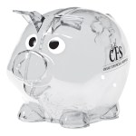 Mini Plastic Piggy Bank - 5062 CLR Mini Plastic Piggy Bank - 5062 CLR