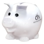 Mini Plastic Piggy Bank - 5062 WHT Mini Plastic Piggy Bank - 5062 WHT