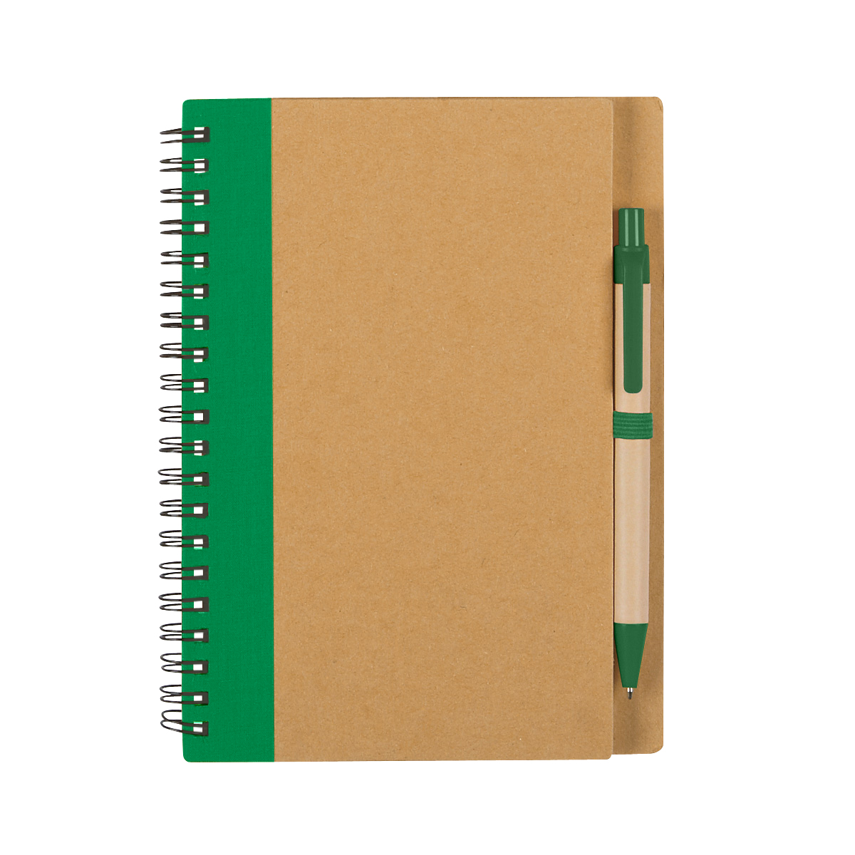Eco-inspired Spiral Notebook & Pen 1