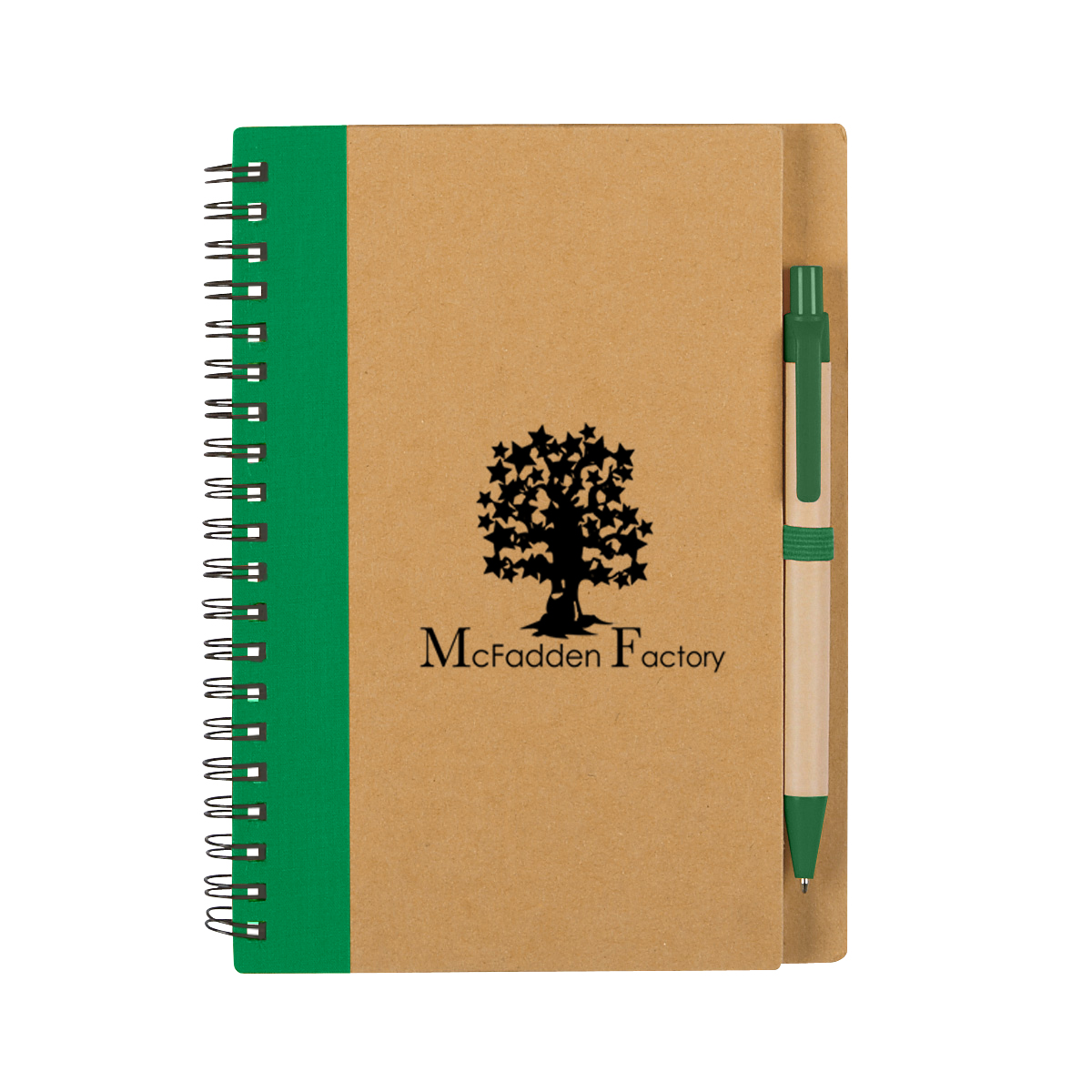Eco-inspired Spiral Notebook & Pen 1