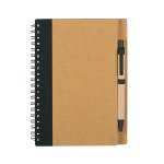 Eco-inspired Spiral Notebook & Pen - 6100 NATBLK Eco-inspired Spiral Notebook & Pen - 6100 NATBLK