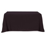 Flat Poly/cotton 3-sided Table Cover - Fits 6' Standard Table - 0XTFL36 grey Flat Poly/cotton 3-sided Table Cover - Fits 6' Standard Table - 0XTFL36 grey