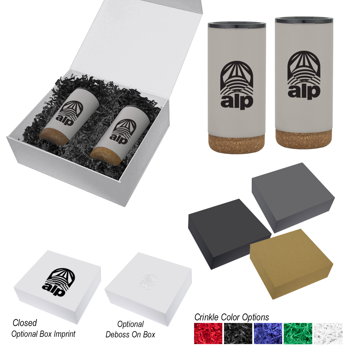 16 Oz. Wellington Stainless Steel Tumbler Gift Set 1