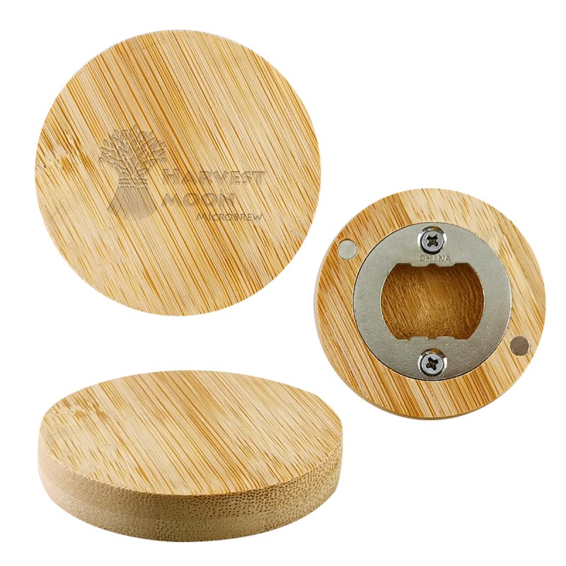 Bamboo Bottle Opener Magnet 1 Bamboo Bottle Opener Magnet 1