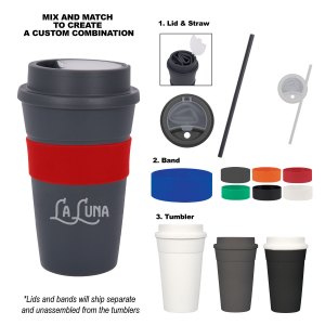 16 Oz. Travel Tumbler With Straw 1 16 Oz. Travel Tumbler With Straw 1