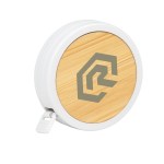Bamboo Tape Measure - 20046 WHT Padprint Bamboo Tape Measure - 20046 WHT Padprint