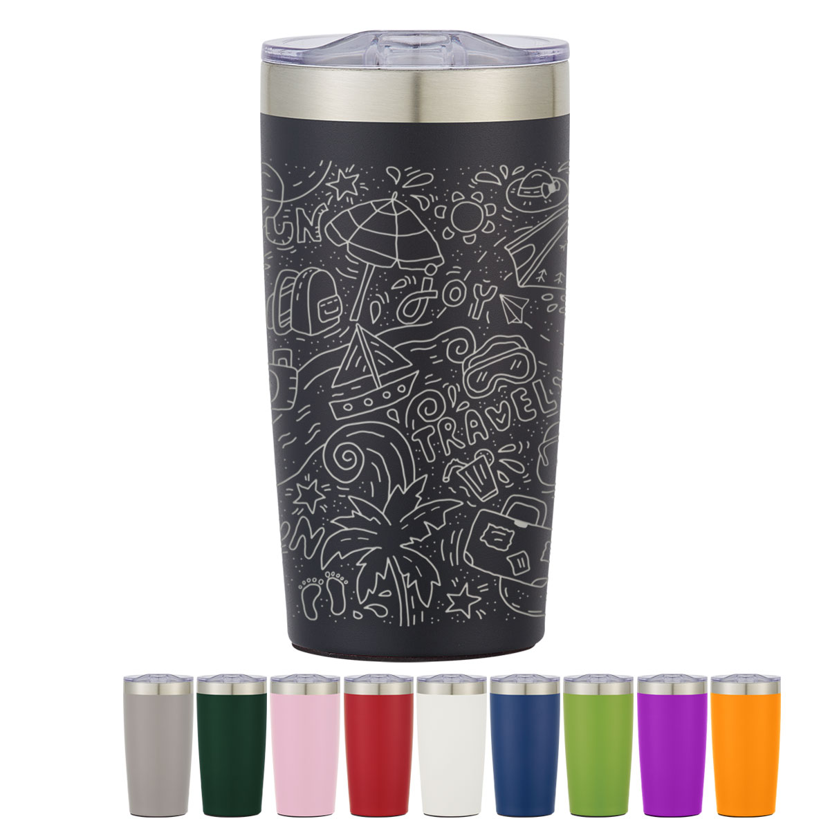 20 Oz. Full Laser Two-tone Himalayan Tumbler 1