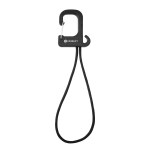 Stretch Cord Hook With Carabiner - 20084 BLK Padprint Stretch Cord Hook With Carabiner - 20084 BLK Padprint
